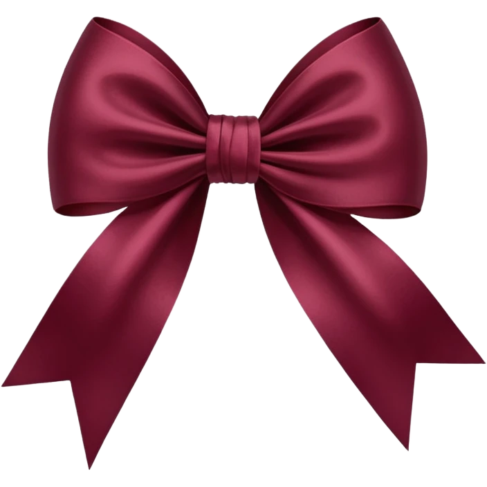 Double Bow Bordeaux  emoji