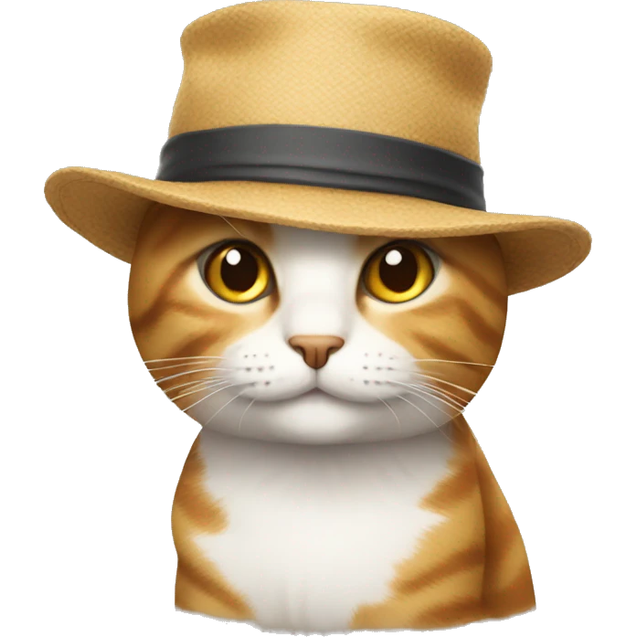 Cat with hat emoji