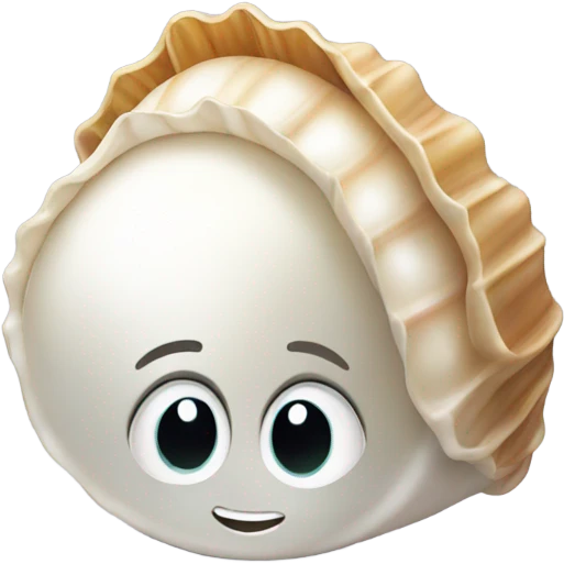 Pearl in a shell emoji
