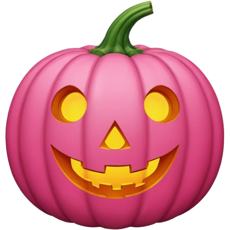 Pink pumpkin emoji