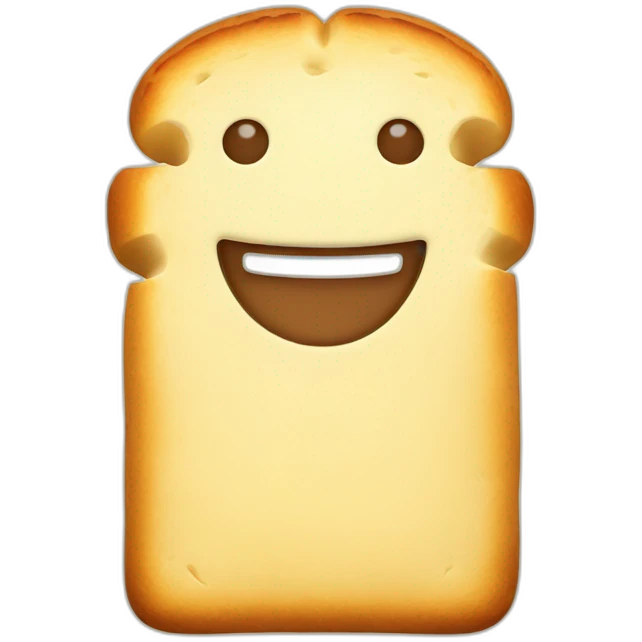 Happy bread emoji