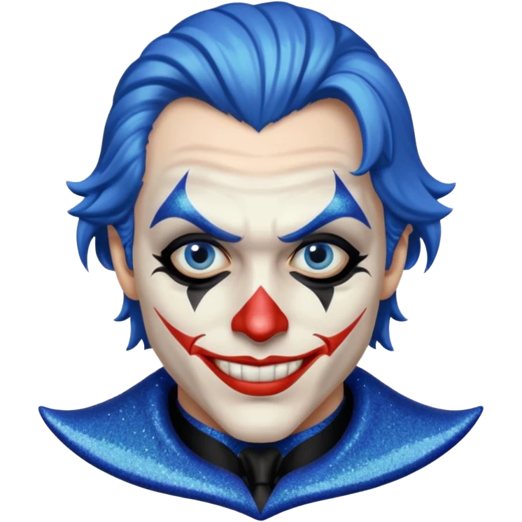 Glitter Blue coringa emoji