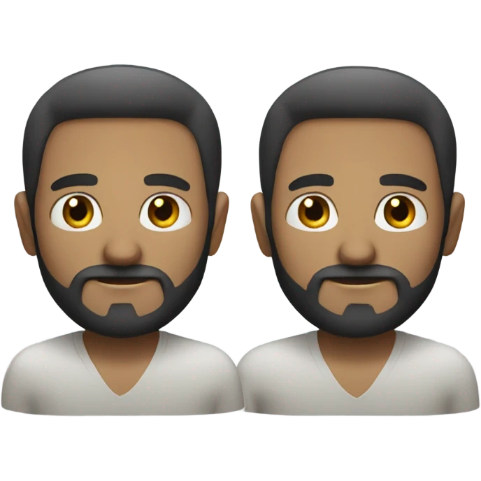 white man with dark facial hair and a calm smile emoji