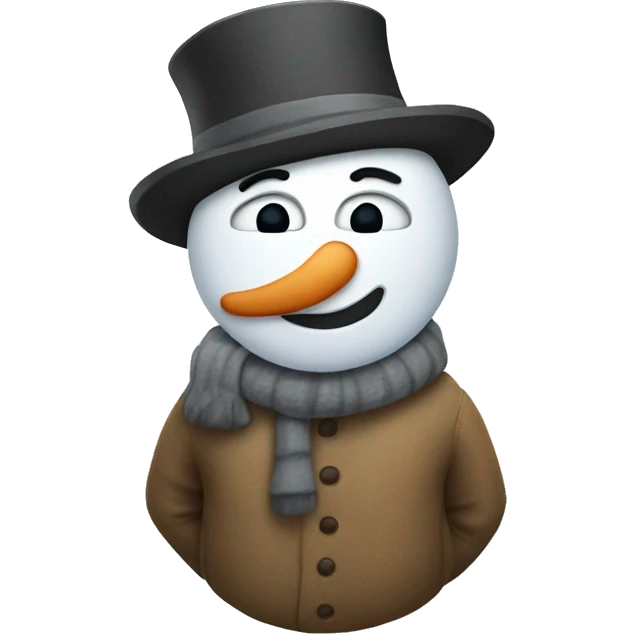 Snow man emoji
