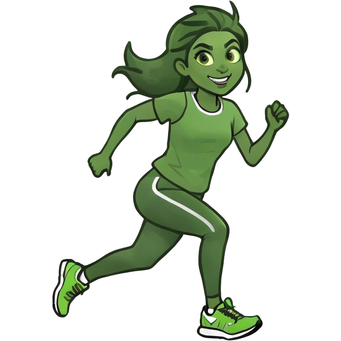 Girl running emoji