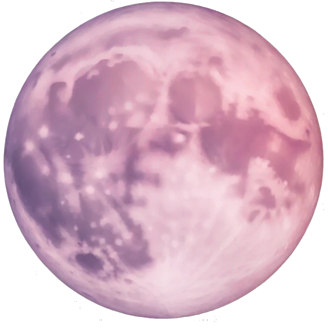 pastel pink moon emoji