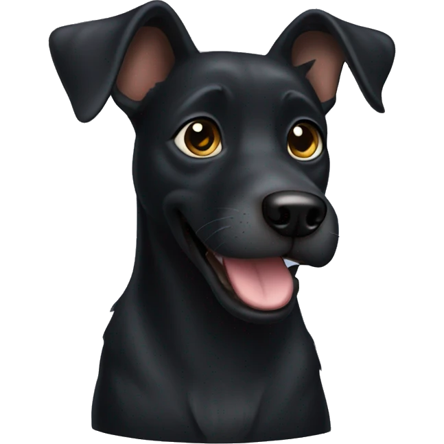 Black dog emoji