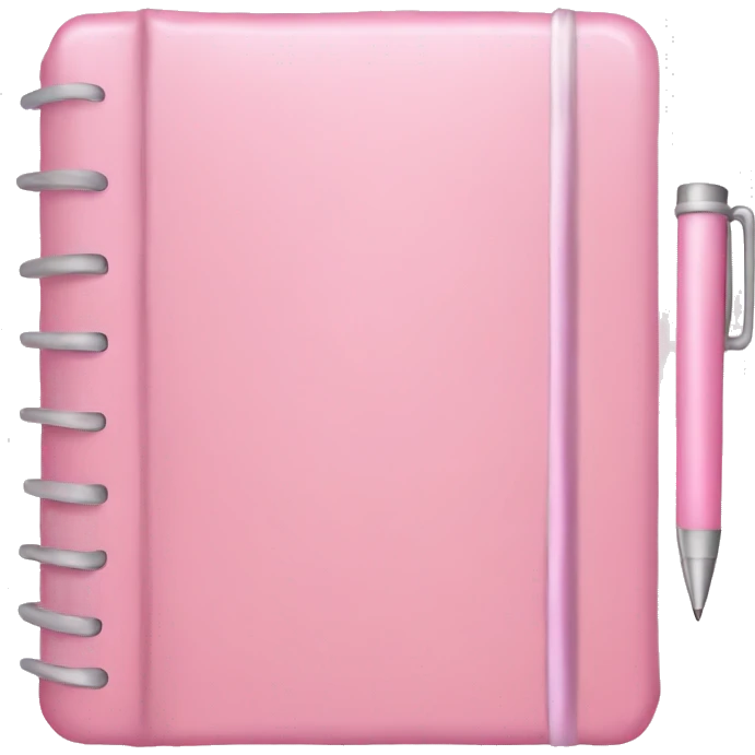 pastel pink journal emoji
