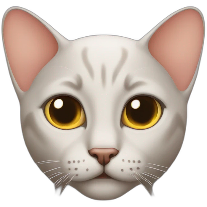 bald cat emoji
