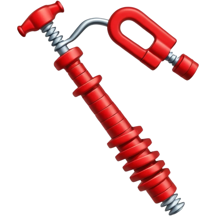 corkscrew red emoji