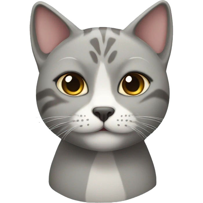 grey chinese cat emoji