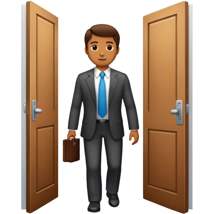 The lawyer who walked into the light door emoji