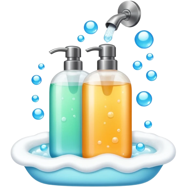 Soap and shampoo emoji