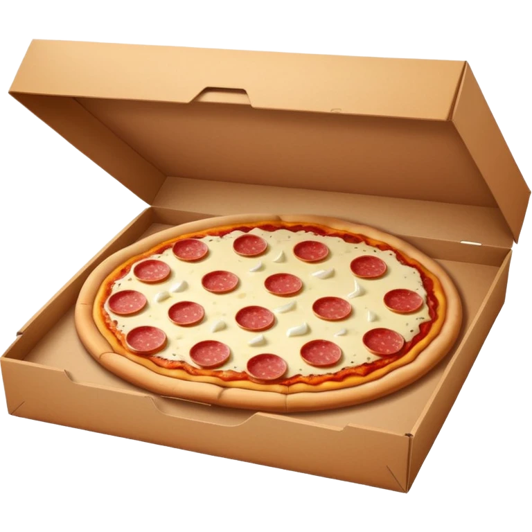 pizza salami in pizza box emoji
