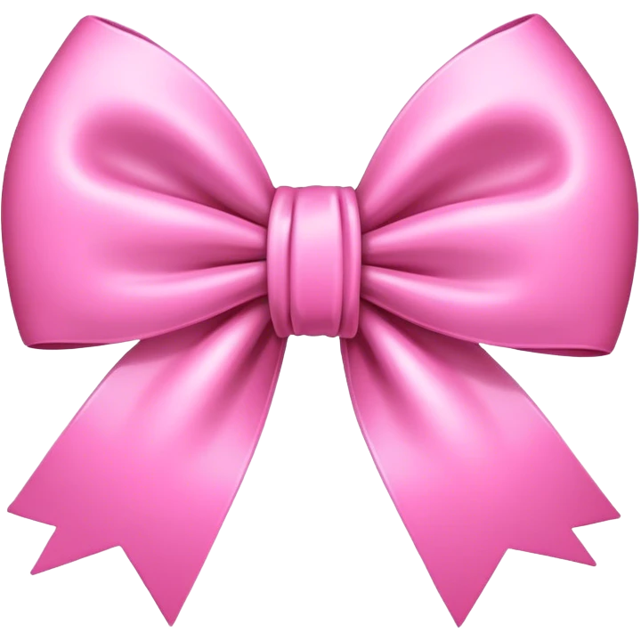 Pink bow emoji