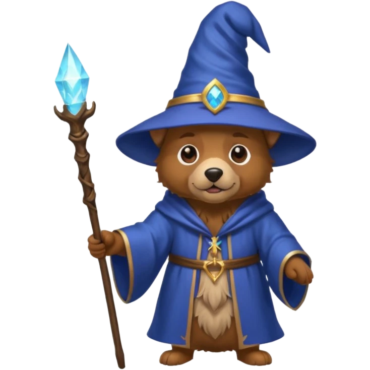 Dog wizard emoji