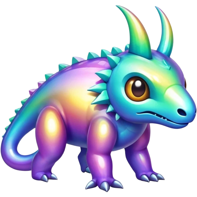 complex iridescent aesthetic-scenery-Fakémon-creature emoji