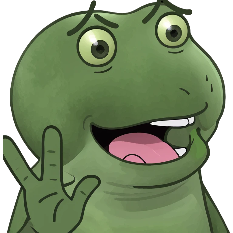 face with tongue out and hands to the side emoji