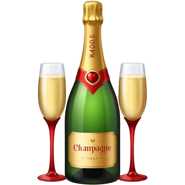 botle champgne RED emoji