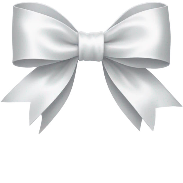 white bow emoji