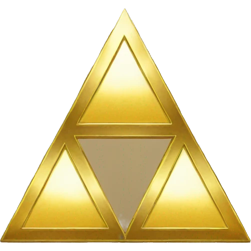 triforce, golden power emoji