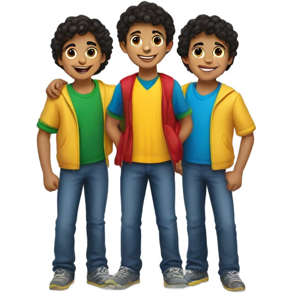 Triplet Spanish Boys emoji