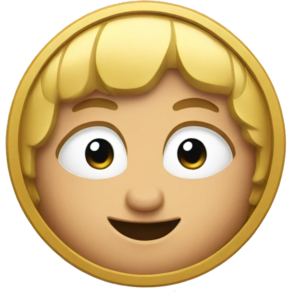 cartoon coin emoji