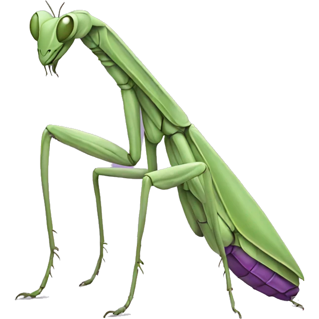 Purple praying mantis  emoji