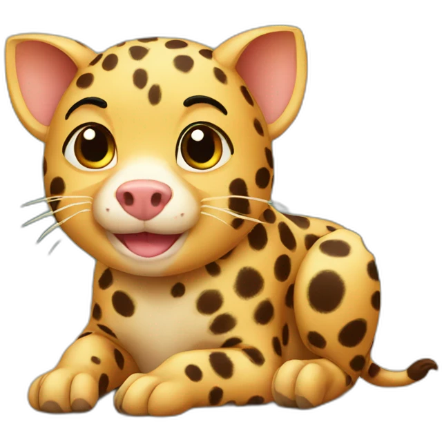 Cheetah pig emoji