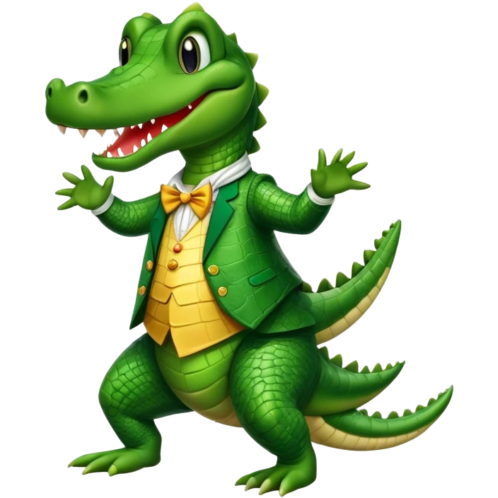 aligator dancing cha cha cha emoji