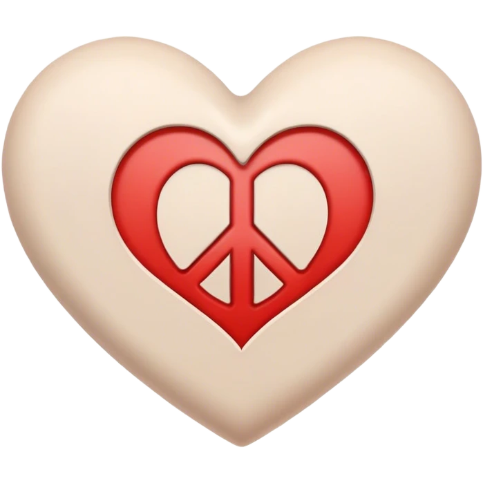 Peace heart emoji