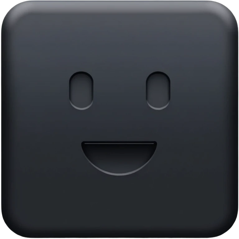 letters BLK in black color emoji