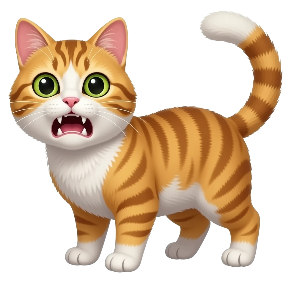 Faza um gato que da medo um montro emoji