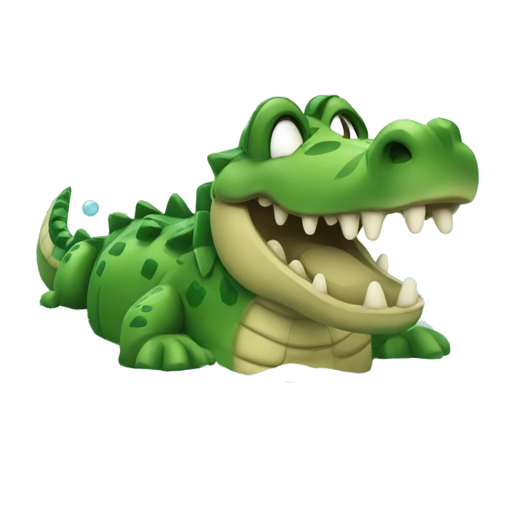 Crocodile in the lake emoji