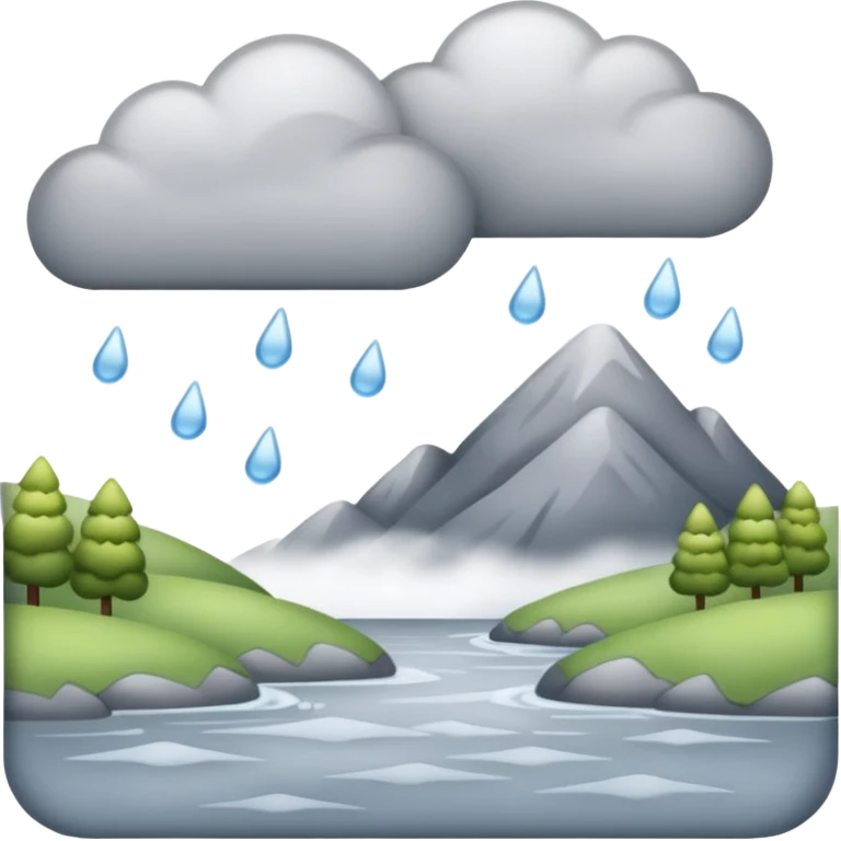 sleeting weather landskape emoji
