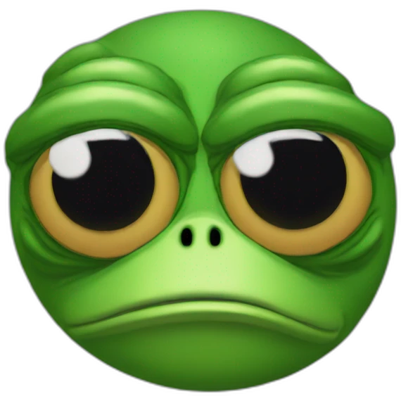 pepe the frog sad, one eye, cyclops emoji