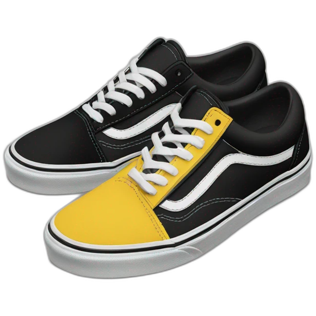 vans black old skool emoji