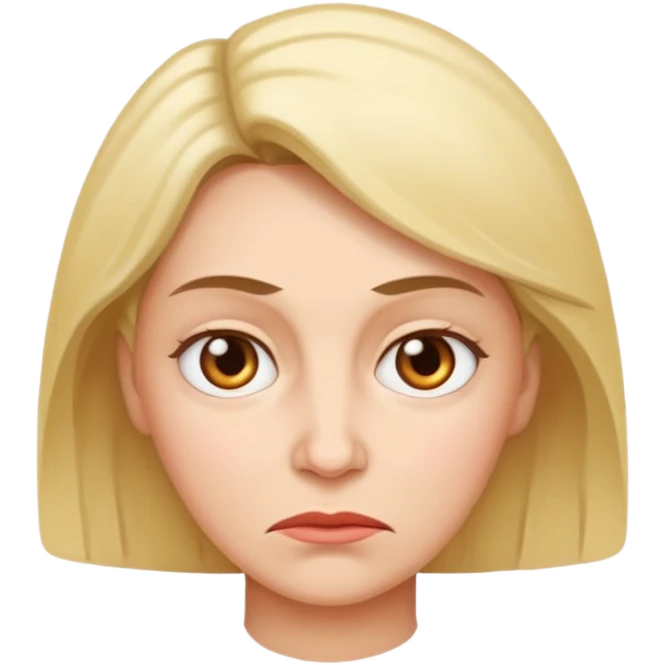 Mom, blank, mean  emoji