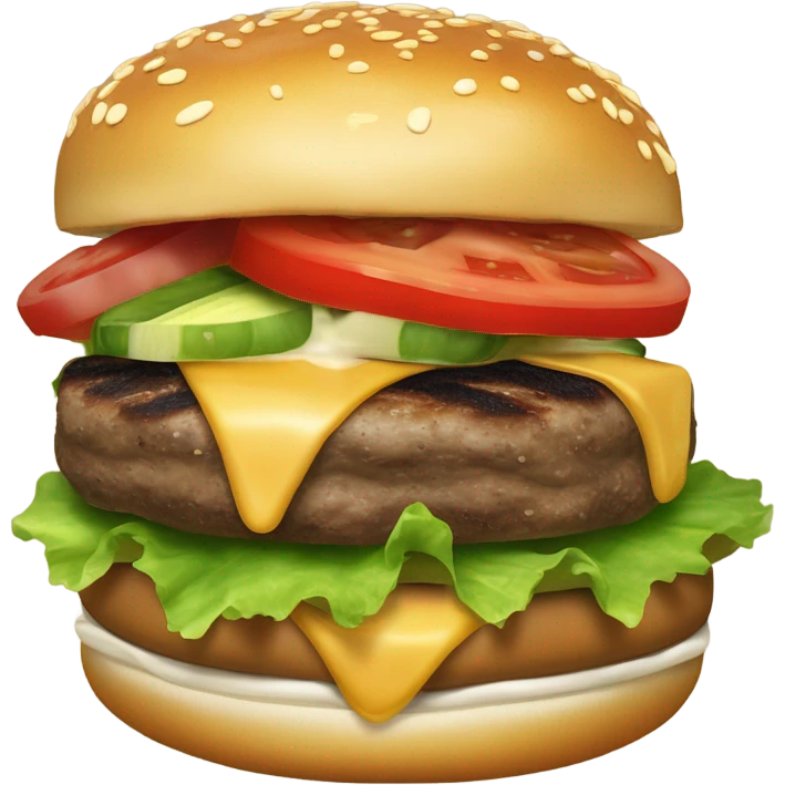 Yummy burger emoji
