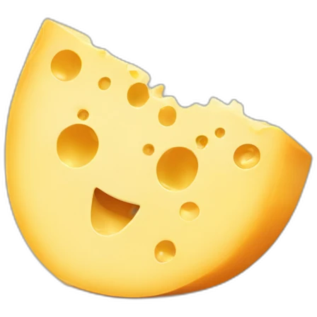 cheese eating cheese emoji