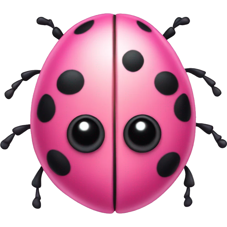 Pink lady bug  emoji