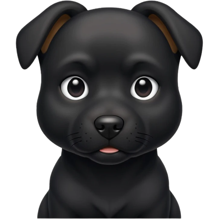 Black dog emoji