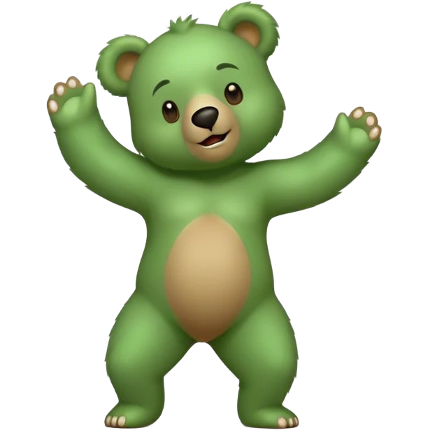 green bear booty dance emoji