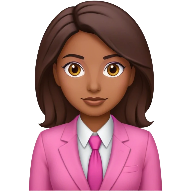 latina sales rep in pink suit emoji
