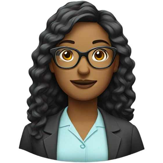 woman wearing glasses with changing frames emoji