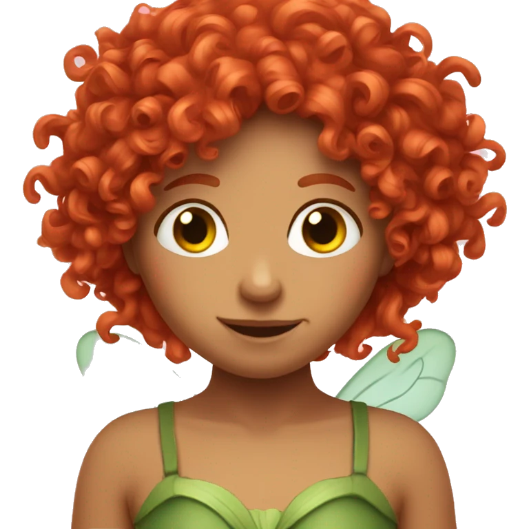 curly red headed fairy emoji