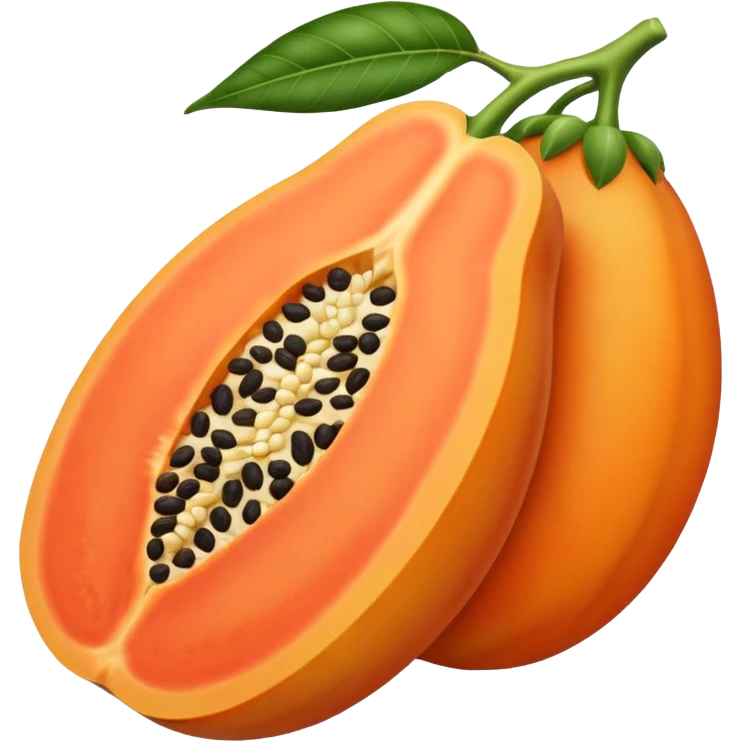 Papaya emoji