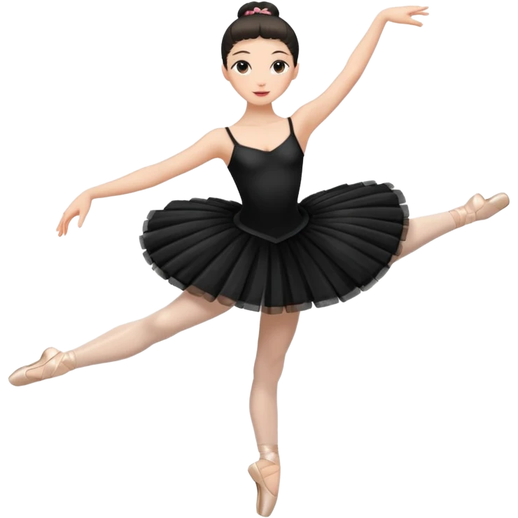 full body balet with black tutu emoji