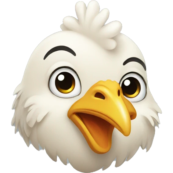 Chicken smiling emoji