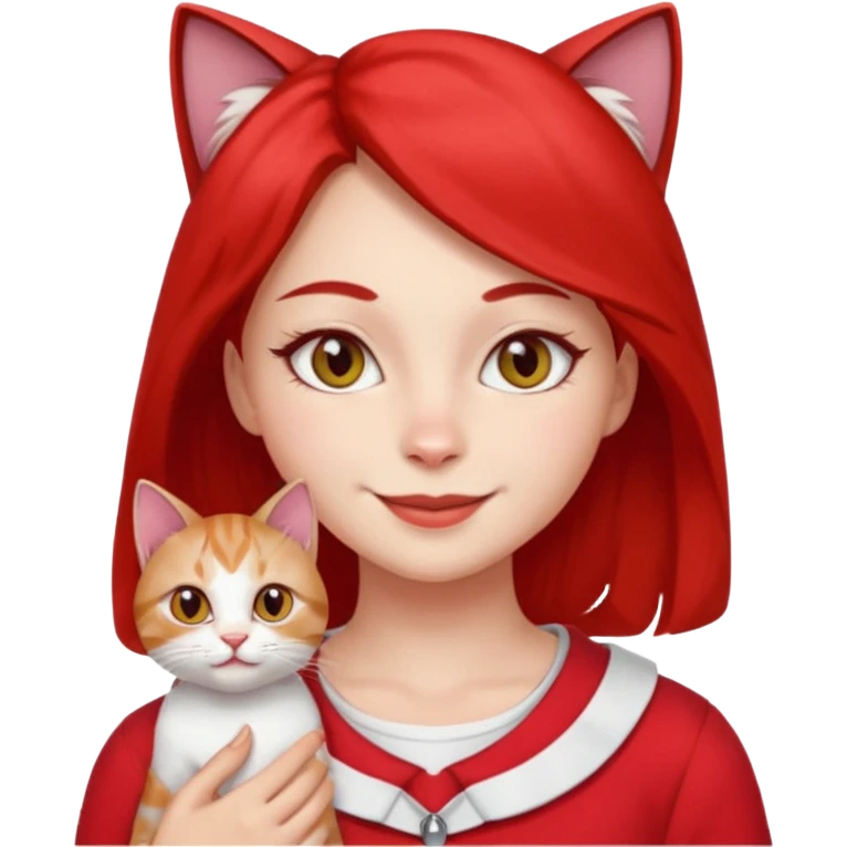 girl with cat eyes on her chest is the cutest person monster red and white in my opinion and she has a lot to do  emoji